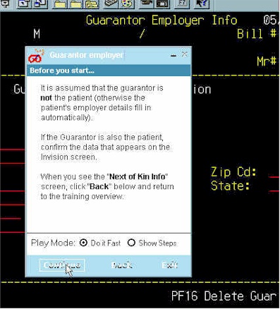 Starting-point information