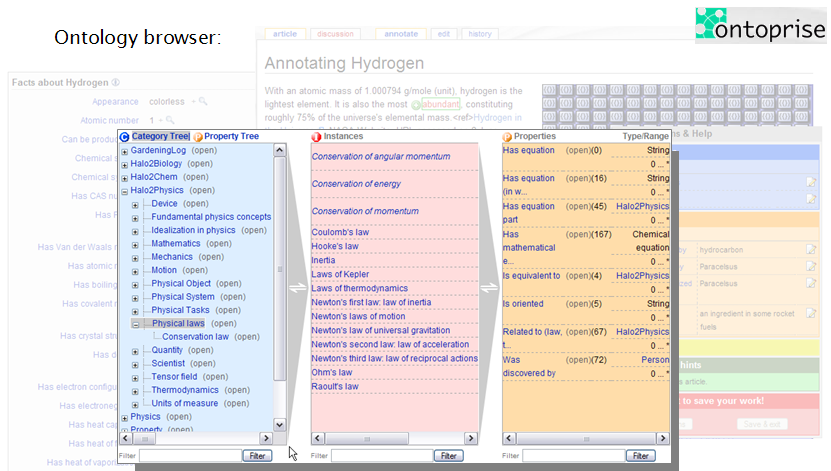 Semantic MediaWiki ontology browsing capability