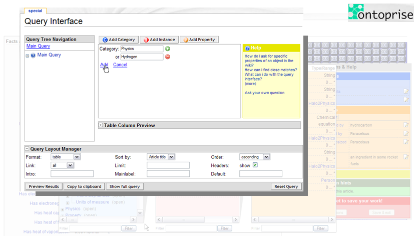 Semantic MediaWiki structured querying